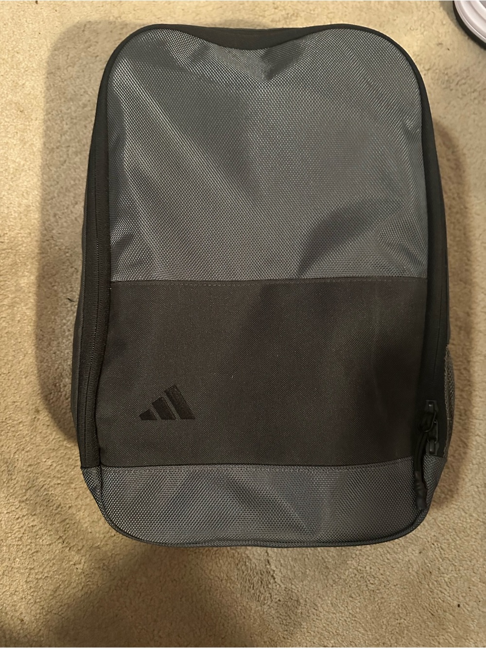 adidas Men’s Gray and Black Golf Shoe Bag